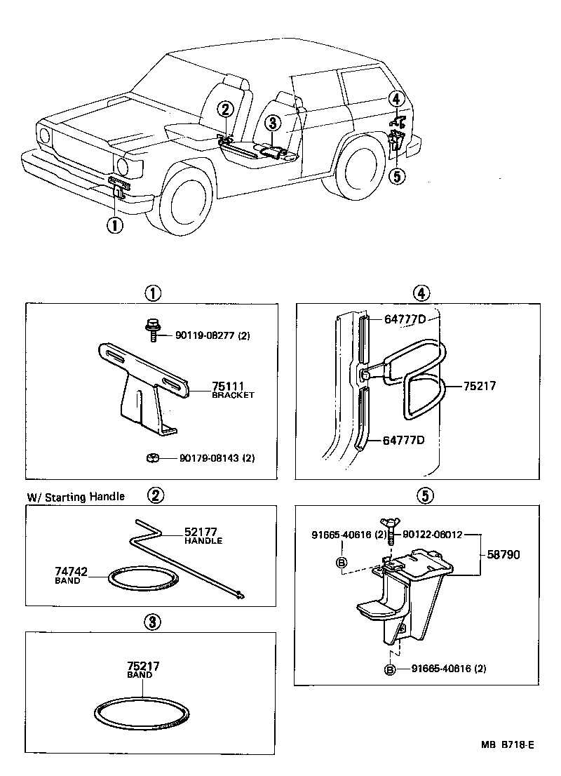 58705-90A01 BAND, TOOL BAG product image