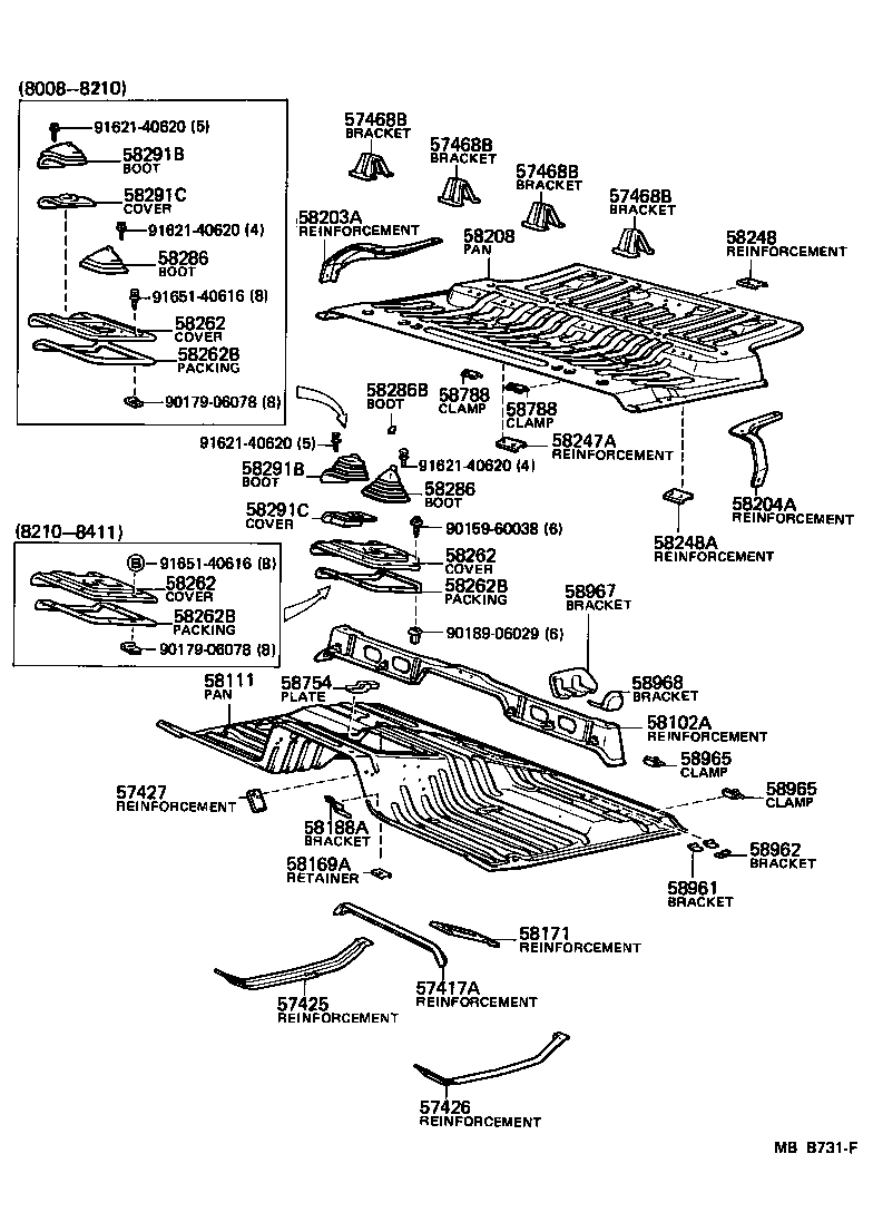 Toyota 58261-90A02 COVER, TRANSMISSION