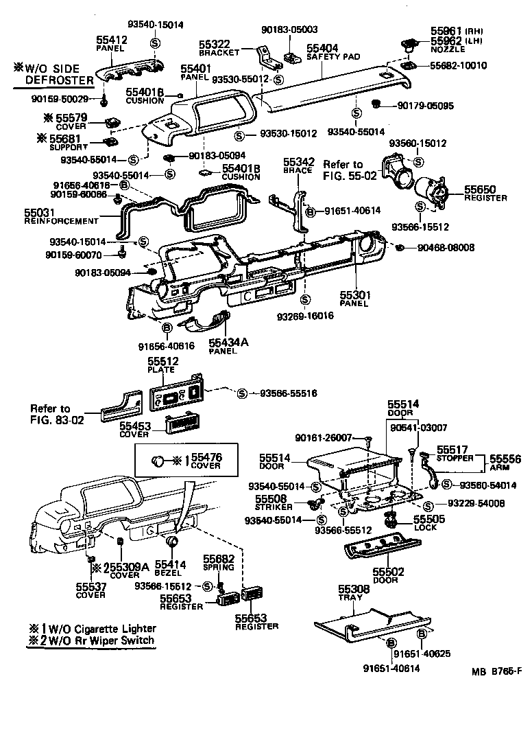 Toyota 55477-10010 COVER, CIGARETTE LIGHTER HOLE