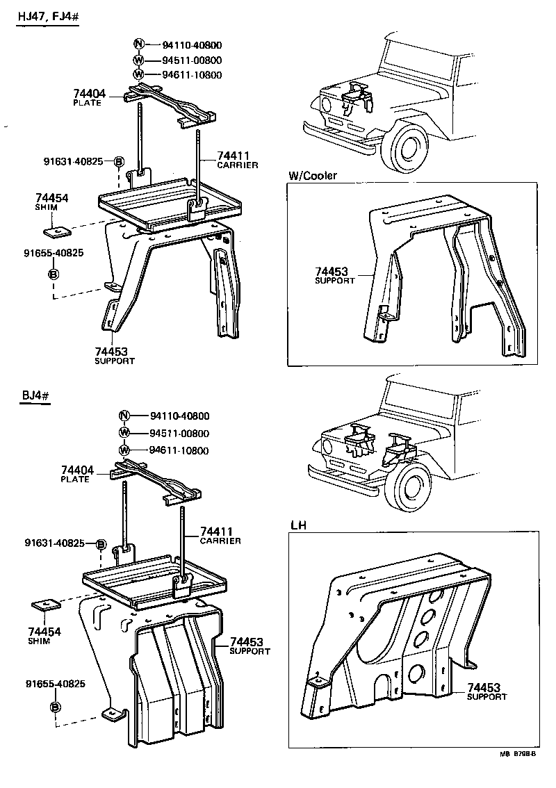 74404-60060 PLATE SUB-ASSY, BATTERY SET product image