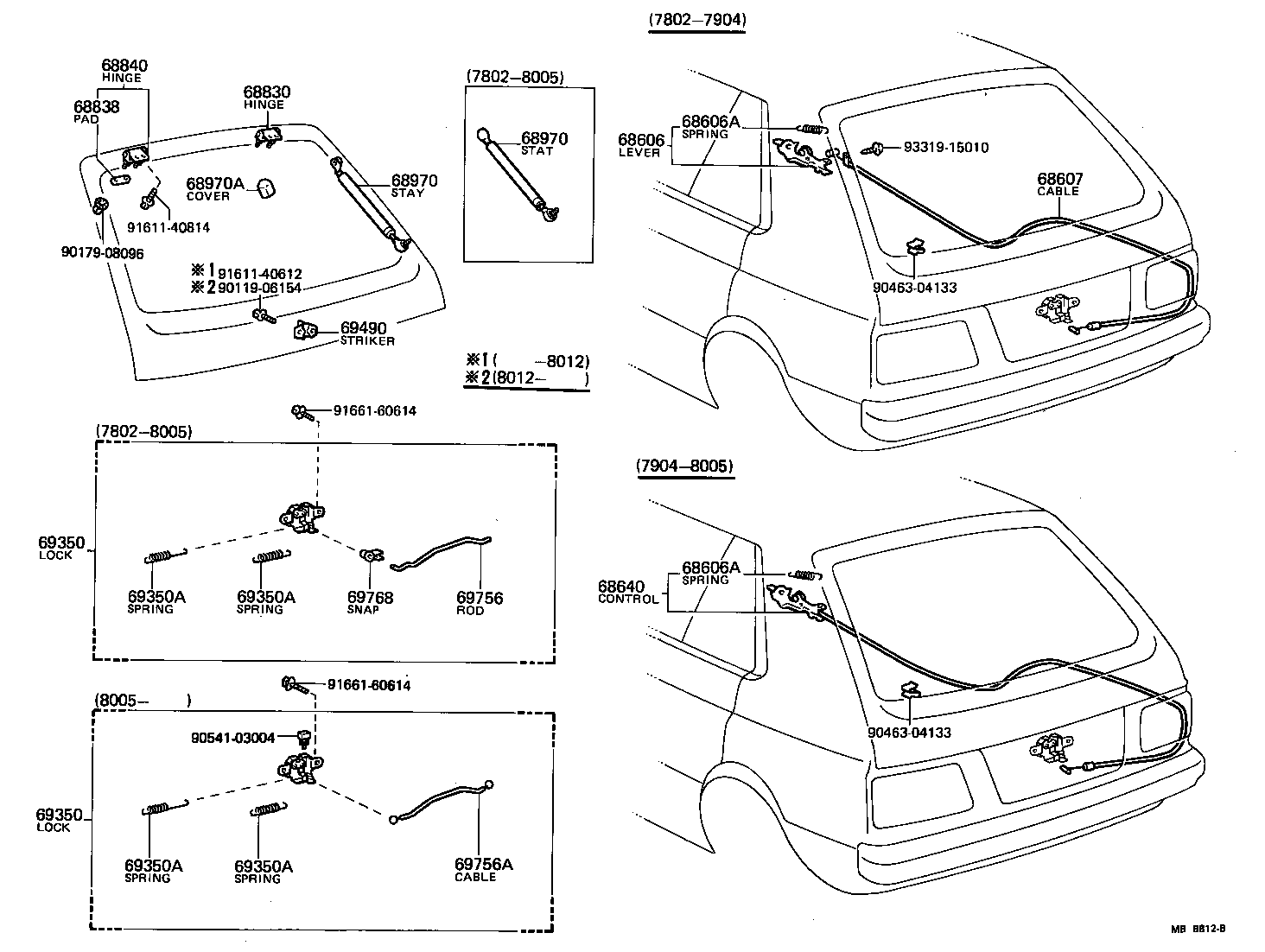 64640-10021 CONTROL ASSY, BACK DOOR LOCK product image
