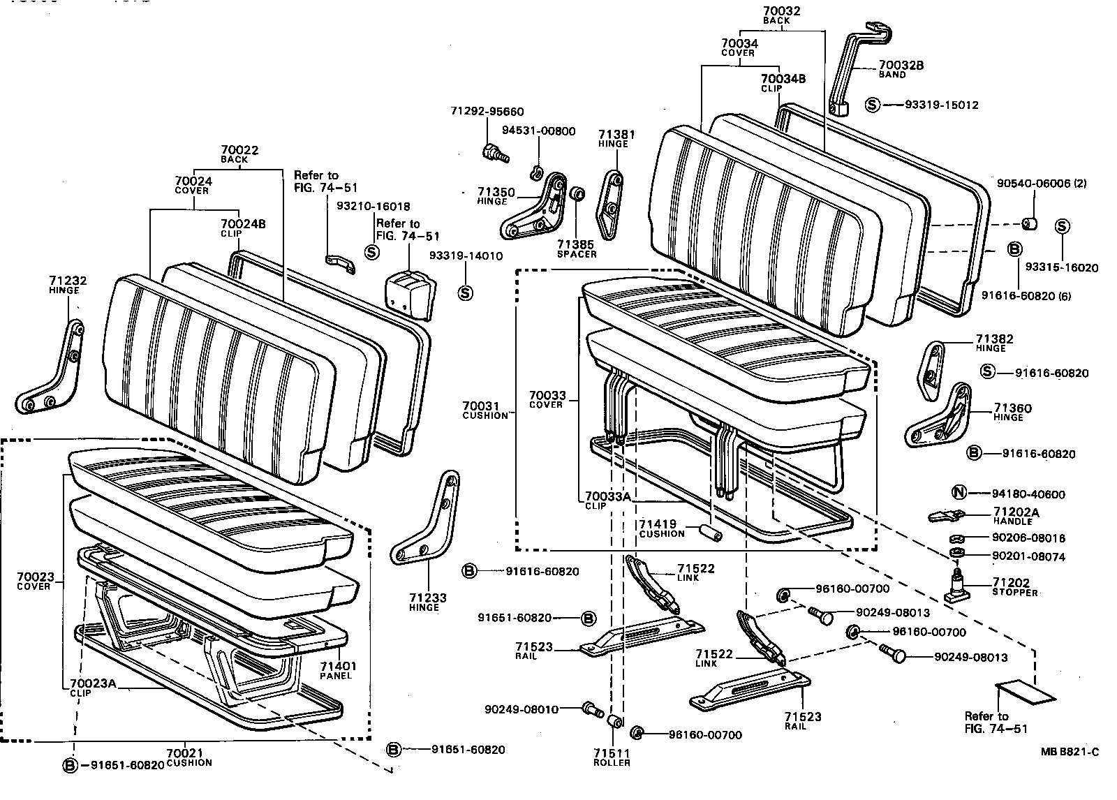 71072-95429 COVER ASSY, NO.1 SEAT CUSHION product image