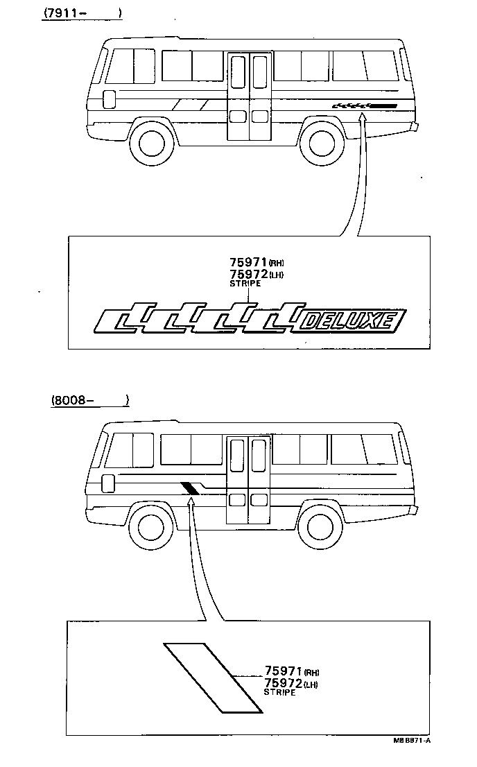 75985-90501 STRIPE, SIDE, RH NO.1 product image