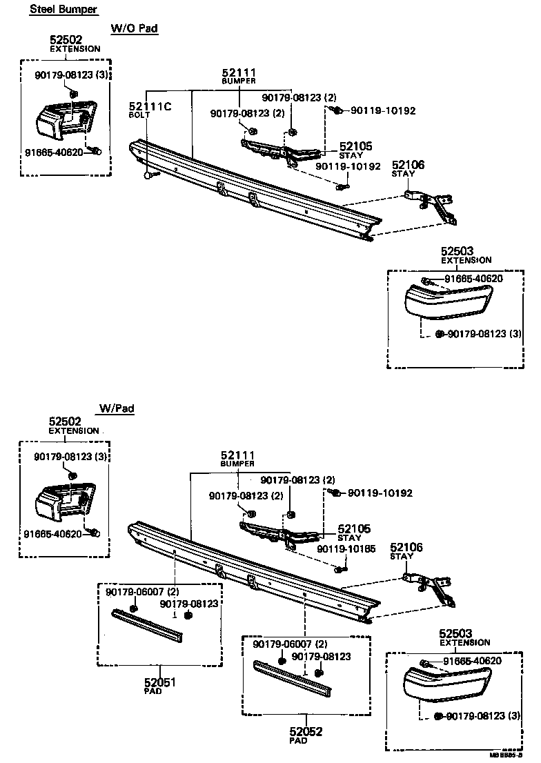 52119-22130-18 COVER, FRONT BUMPER product image