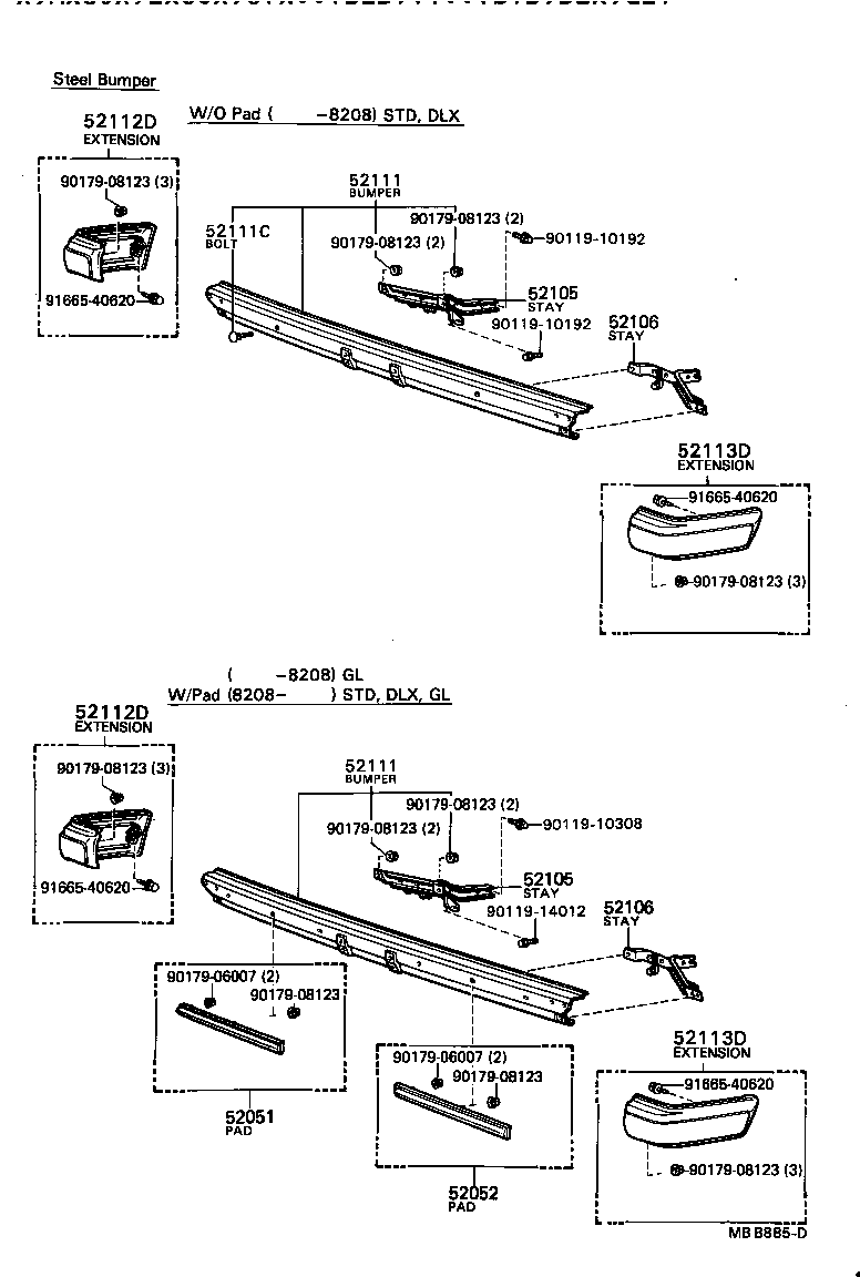 52021-22041 REINFORCEMENT SUB-ASSY, FRONT BUMPER product image