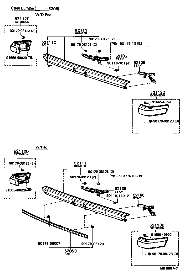 52021-22050 REINFORCEMENT SUB-ASSY, FRONT BUMPER product image