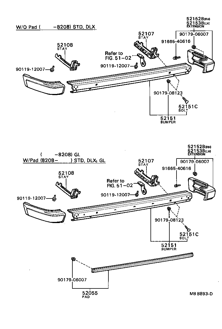 52016-22010 STAY SUB-ASSY, REAR BUMPER, LH product image
