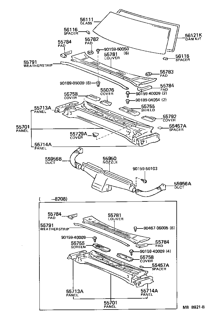 Toyota 55950-22040 NOZZLE ASSY, DEFROSTER