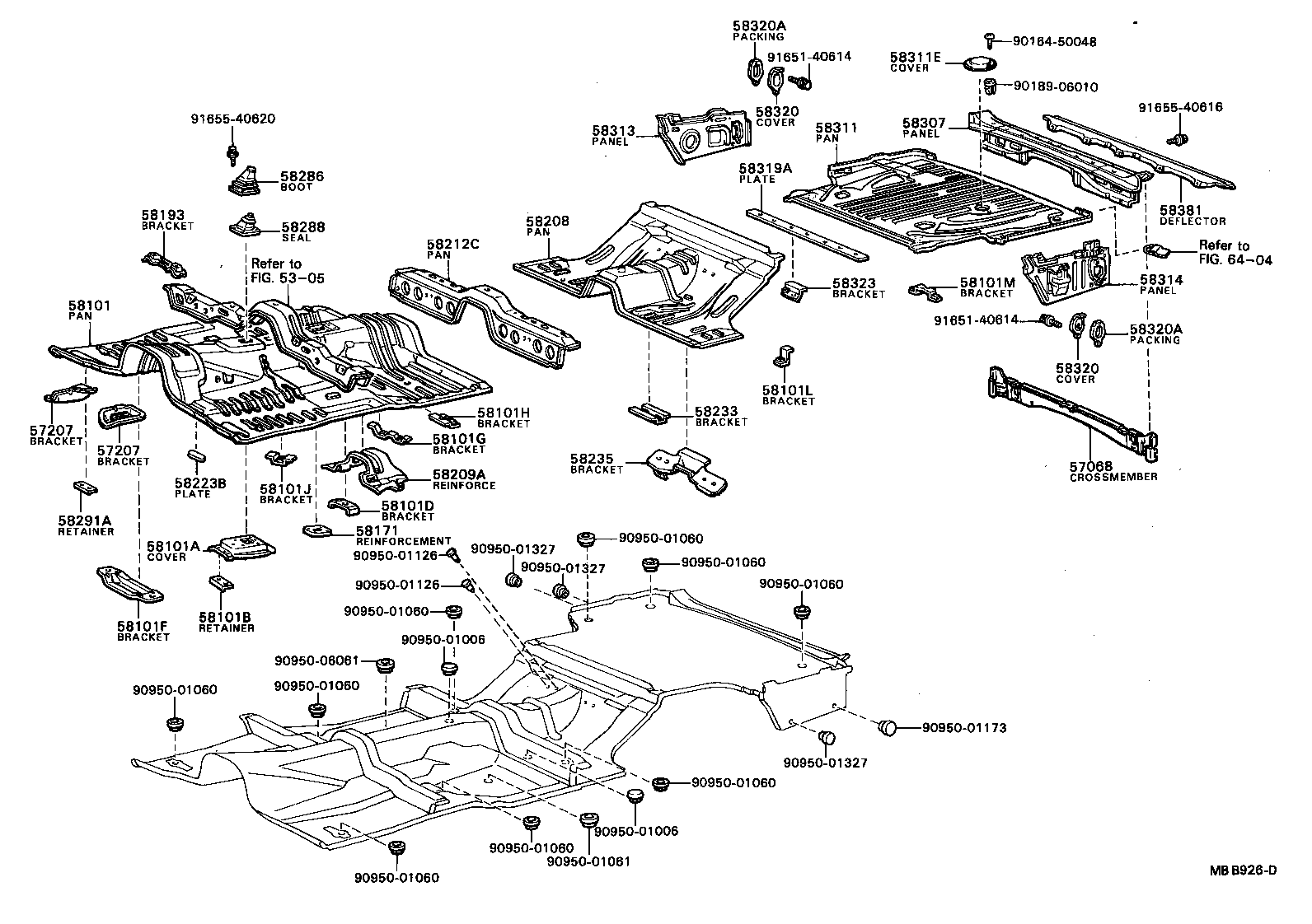 57207-22021 BRACKET SUB-ASSY, ENGINE REAR MOUNTING MEMBER product image