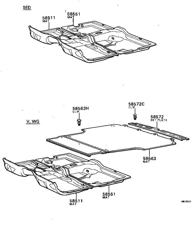 58570-91601-01 MAT, REAR FLOOR product image