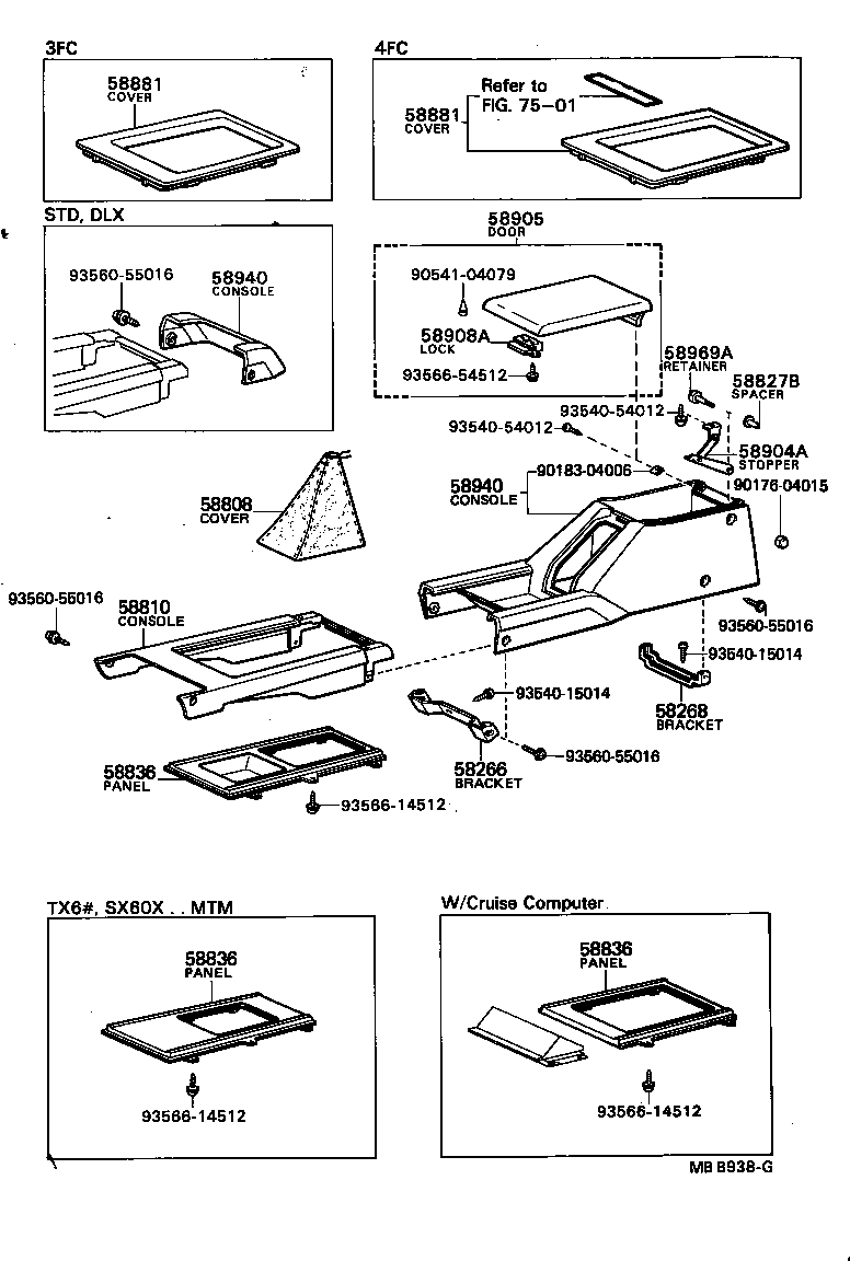 58841-22101 COVER, SHIFTING HOLE product image