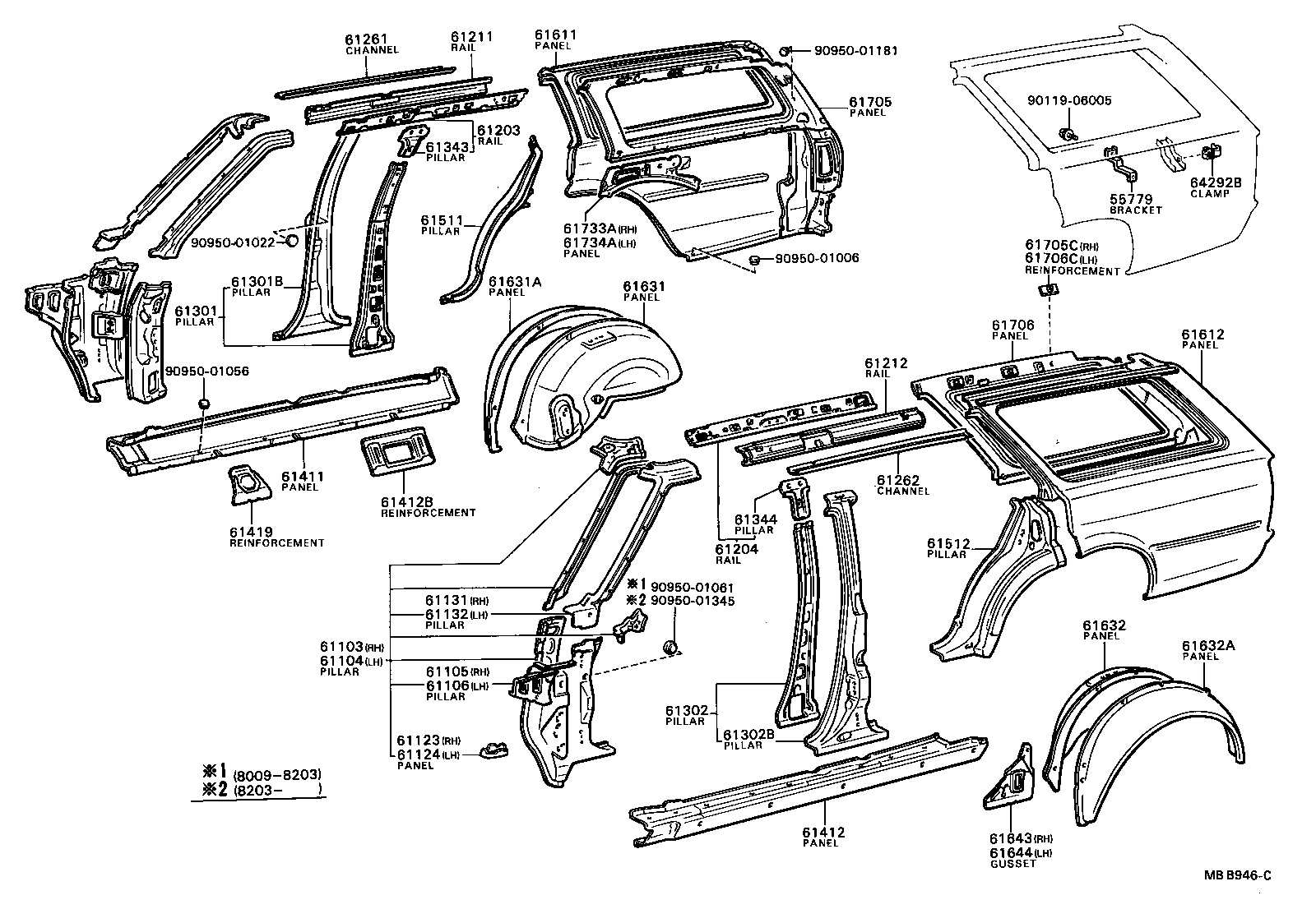 61603-22908 PANEL, QUARTER WHEEL HOUSE, OUTER RH product image