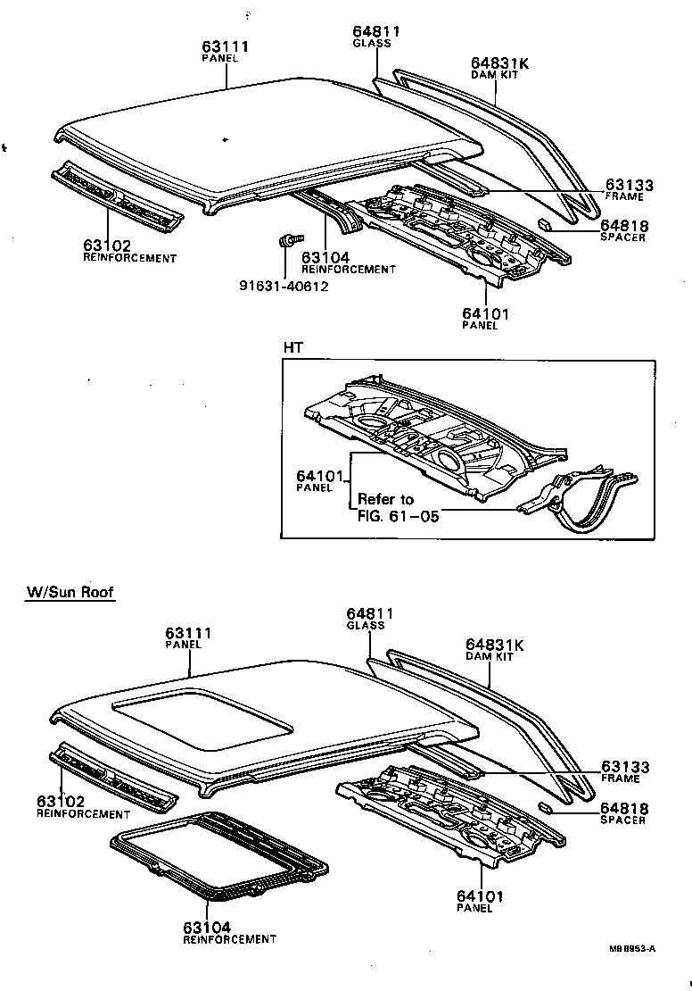 64101-22111 PANEL SUB-ASSY, UPPER BACK product image