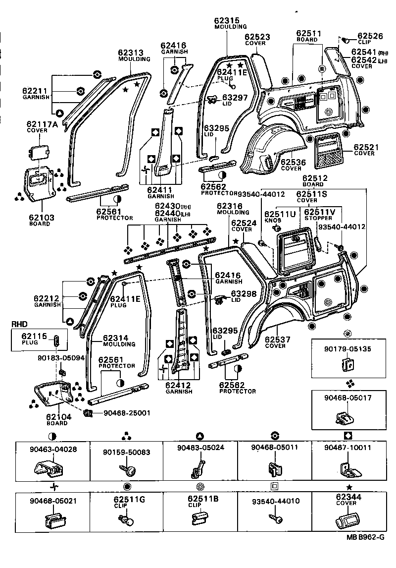 62117-22011-14 COVER, COWL SIDE TRIM SERVICE HOLE product image
