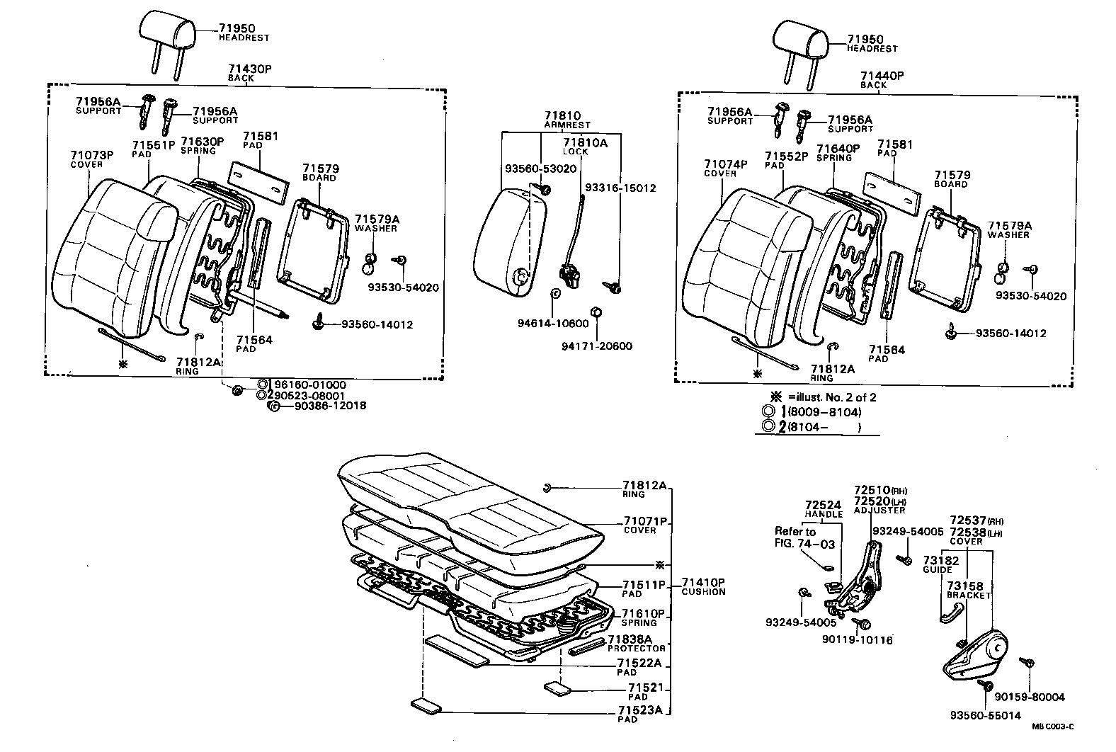 71610-22201 SPRING ASSY, FRONT SEAT CUSHION, RH(FOR SEPARATE TYPE) product image