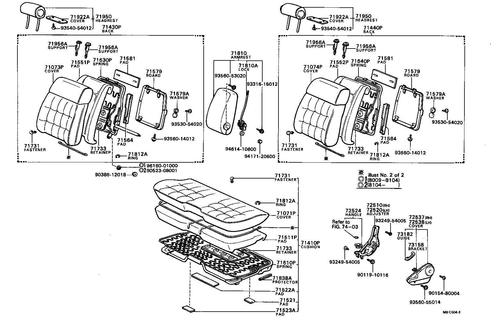 71610-22201 SPRING ASSY, FRONT SEAT CUSHION, RH(FOR SEPARATE TYPE) product image