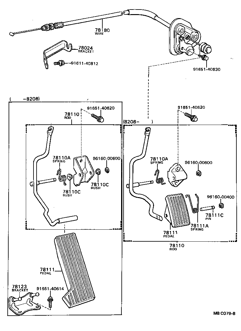 90508-20027 SPRING (FOR ACCELERATOR PEDAL ROD) product image
