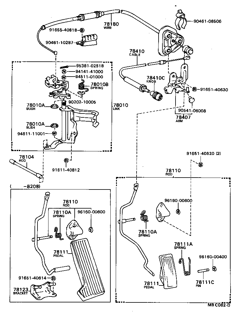 90508-20027 SPRING (FOR ACCELERATOR PEDAL ROD) product image