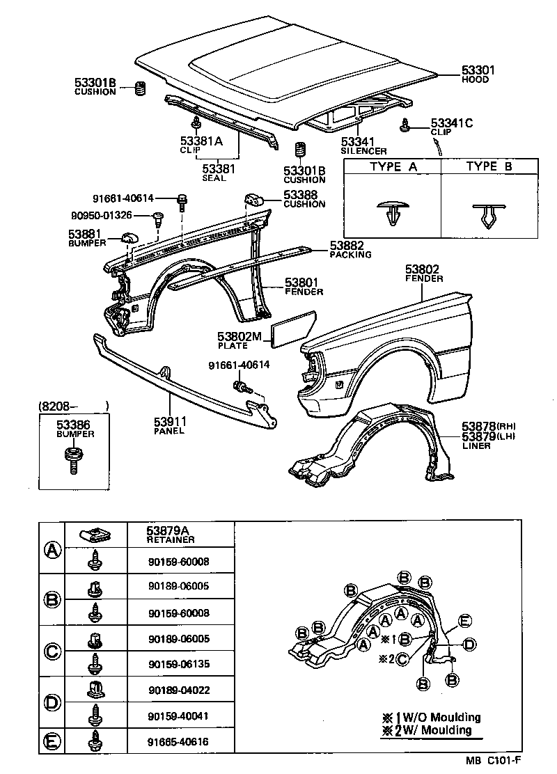 53802-22690 FENDER SUB-ASSY, FRONT LH product image