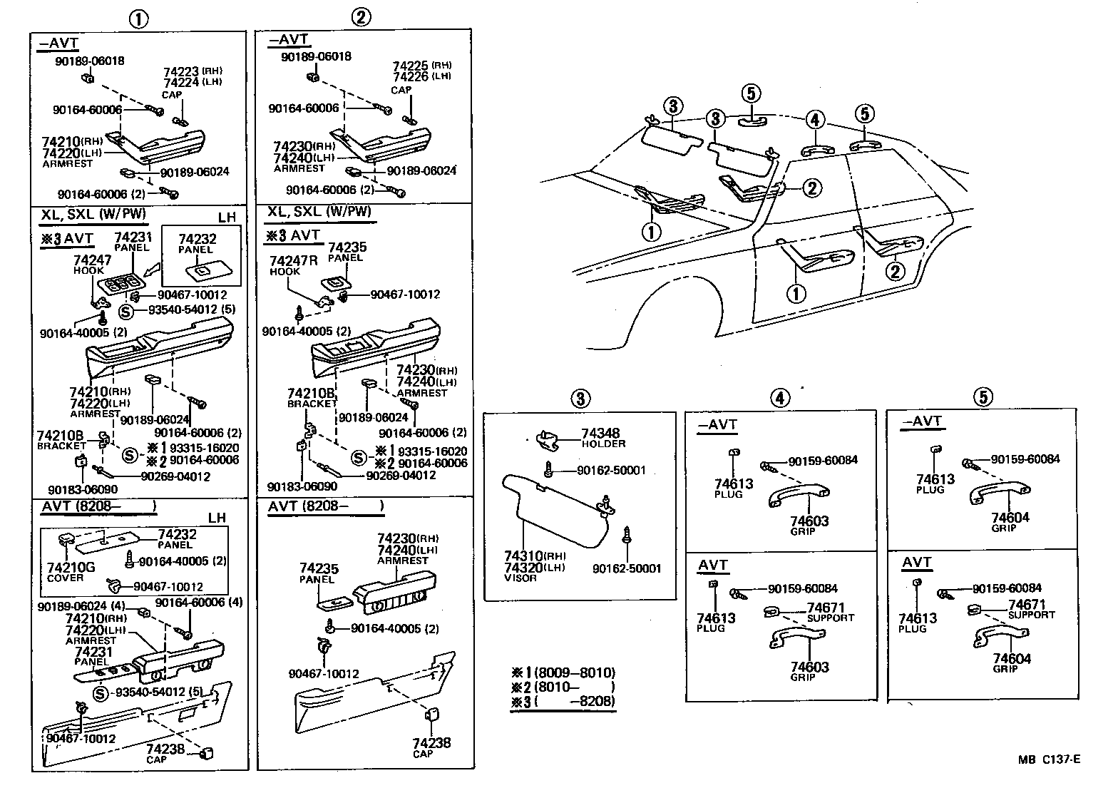74320-22210-04 VISOR ASSY, LH product image