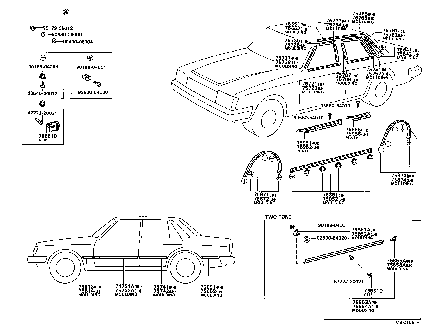 75652-91608 MOULDING, QUARTER, OUTSIDE LH product image