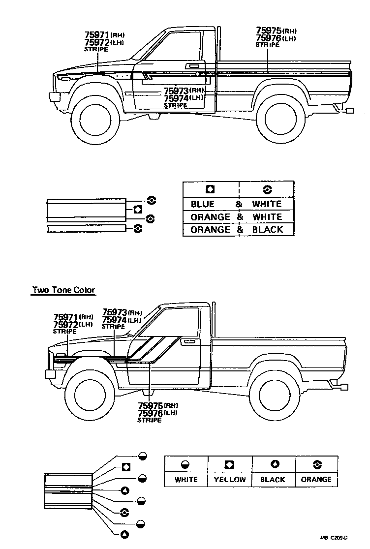 75999-89107 STRIPE, SIDE, LH UPR product image