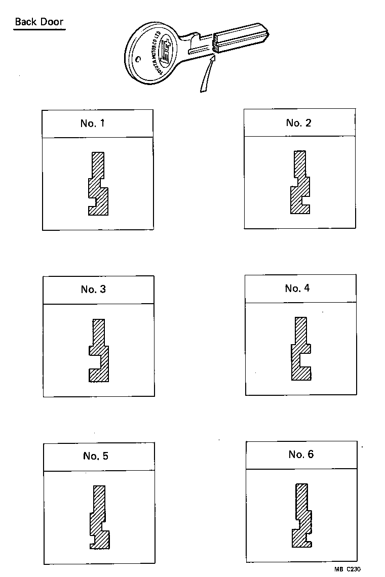 69005-60061 CYLINDER SET, LOCK product image