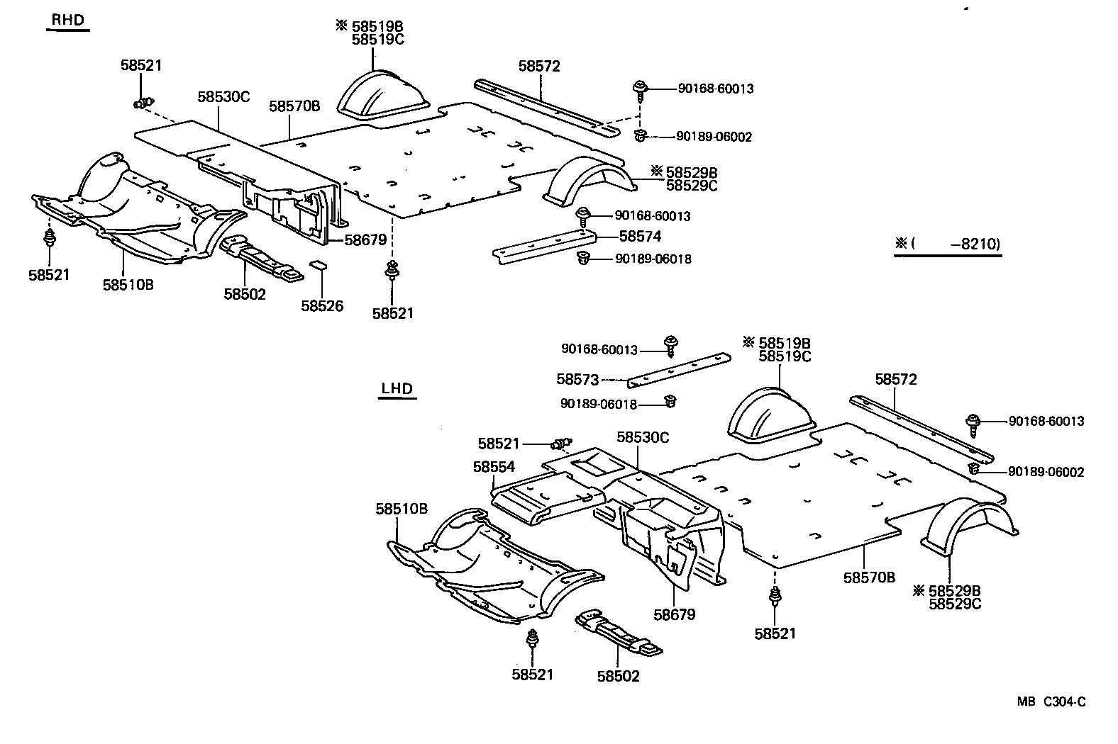 58503-95752 CARPET ASSY, REAR FLOOR product image