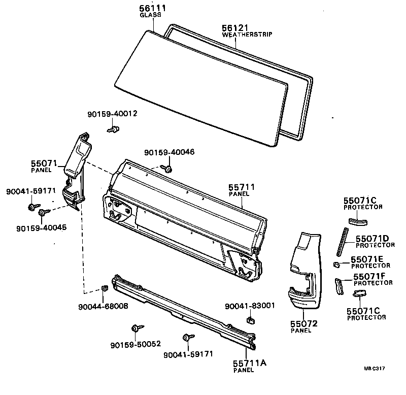 55717-87001 PROTECTOR, FRONT SIDE PANEL, NO.2 product image