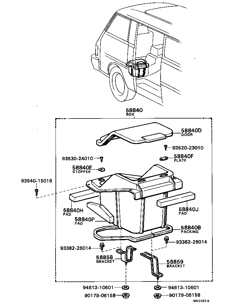 58280-87001 COVER SUB-ASSY, SHIFTING HOLE product image