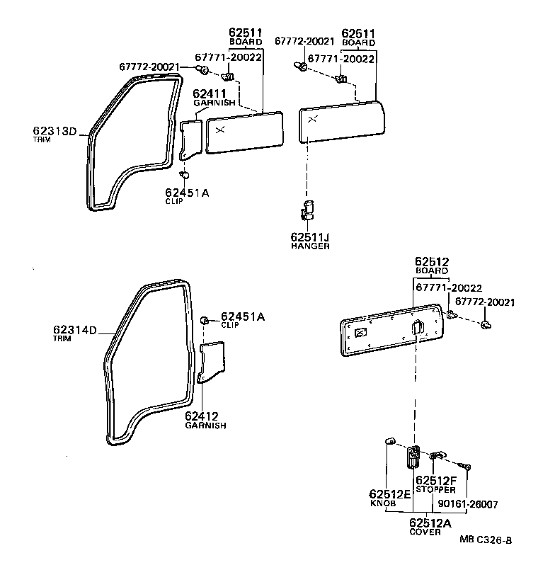 58601-87002 TRIM, QUARTER CARPET, SIDE, REAR product image