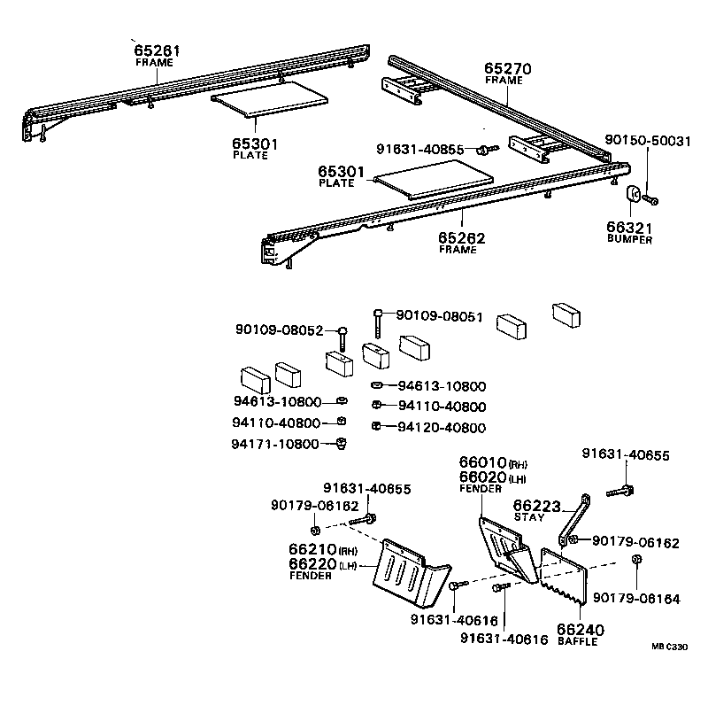 65110-95D01 SILL ASSY, MAIN, RH product image