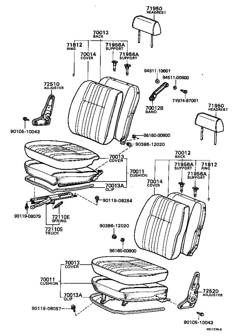 74716-87001 SPRING, JACK HANDLE SUPPORT product image