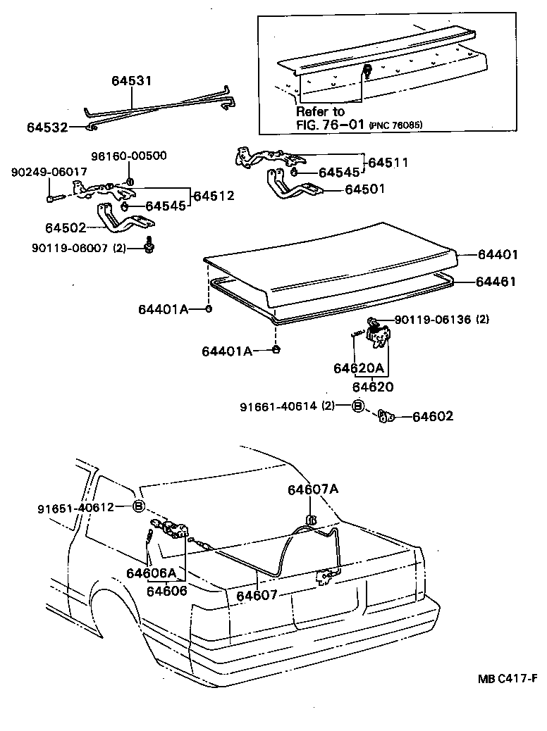 64610-24010 LOCK ASSY, LUGGAGE COMPARTMENT DOOR product image