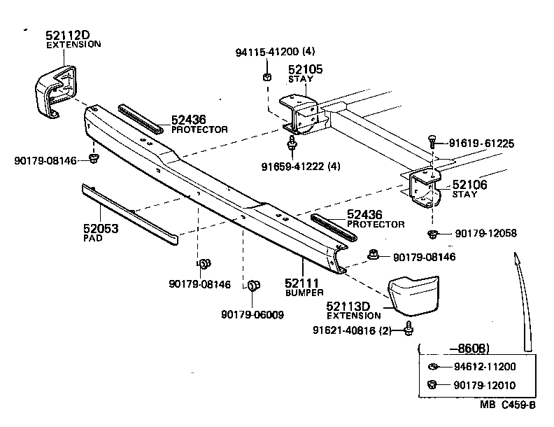 52111-60150 BUMPER ASSY, FRONT product image
