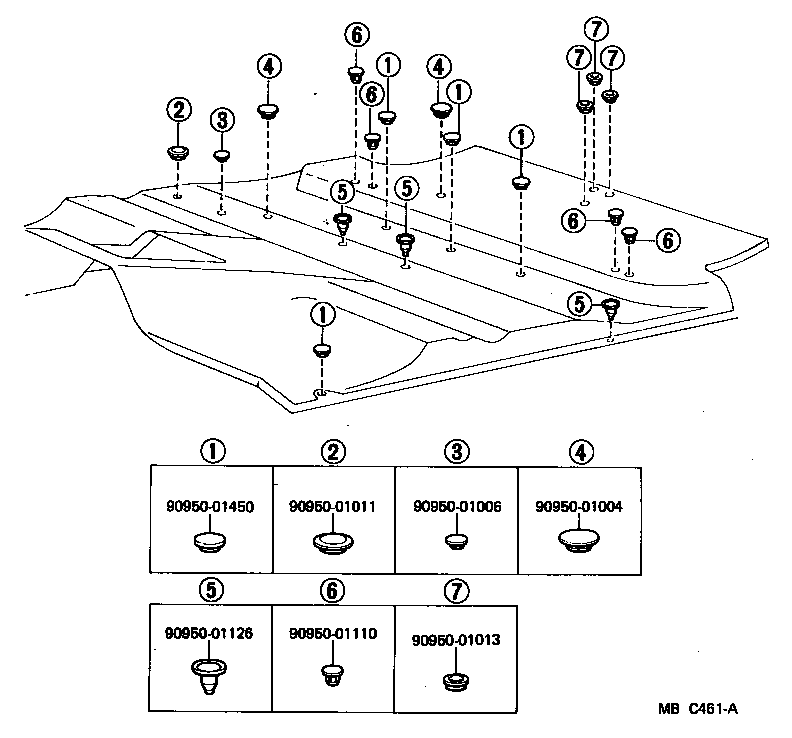 58211-90A33 PAN, CENTER FLOOR product image