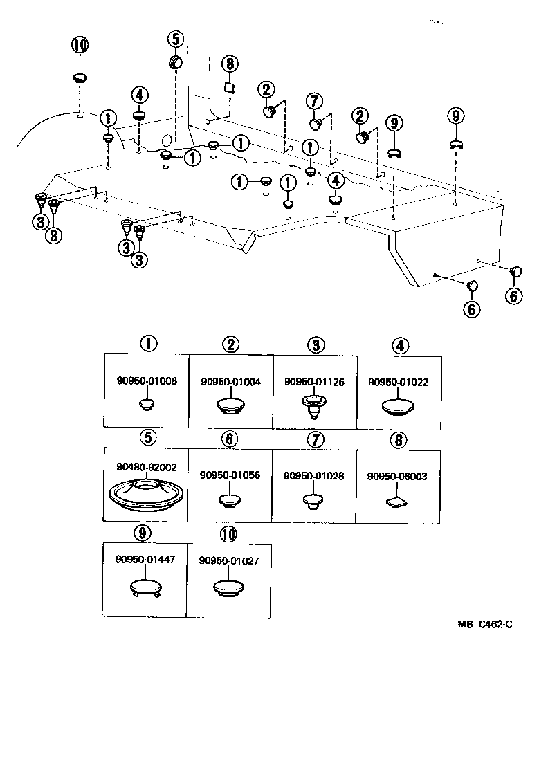 58311-90A23 PAN, REAR FLOOR product image
