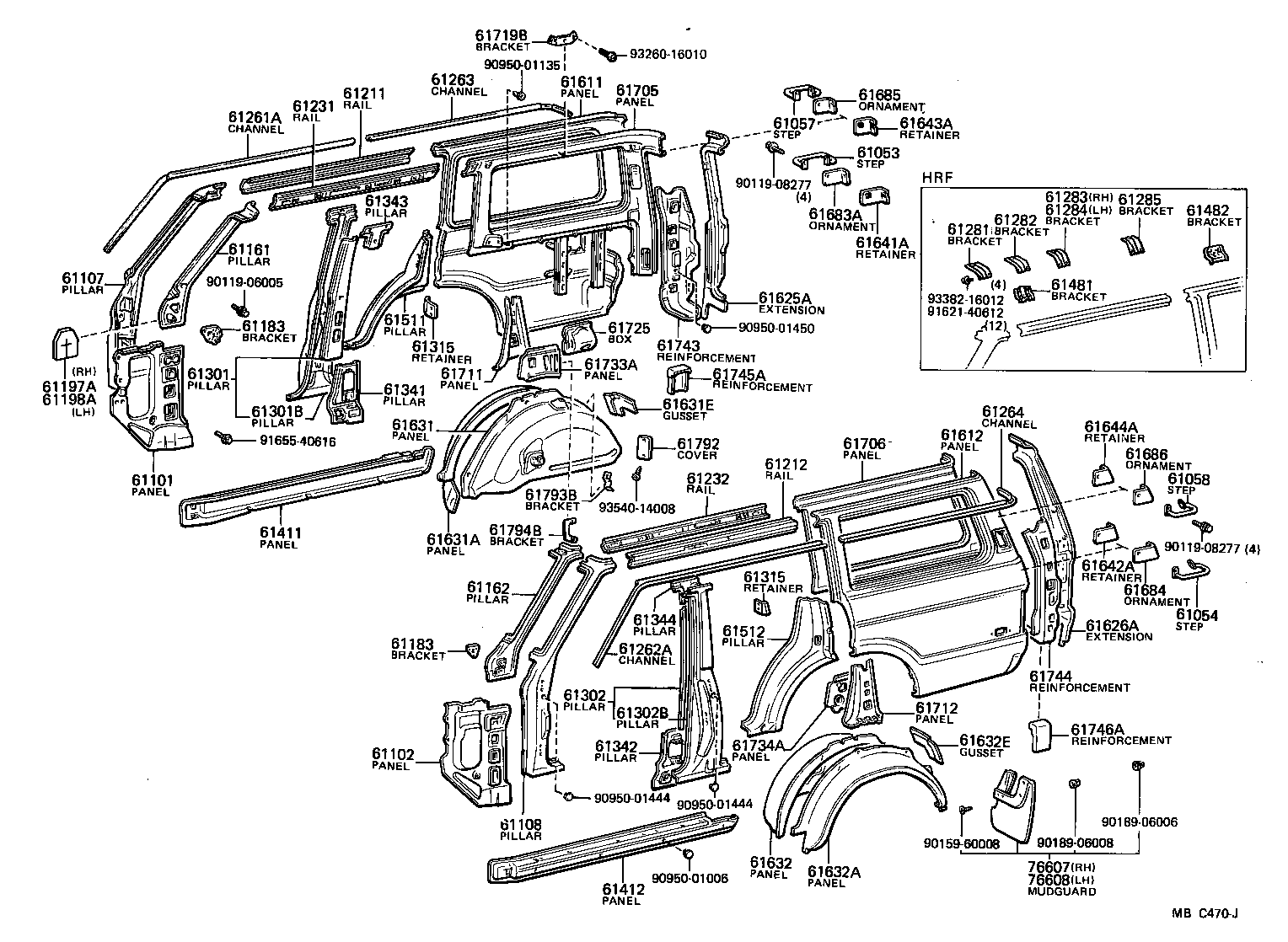 61027-90A07 PILLAR SUB-ASSY, FRONT BODY OUTER, RH product image