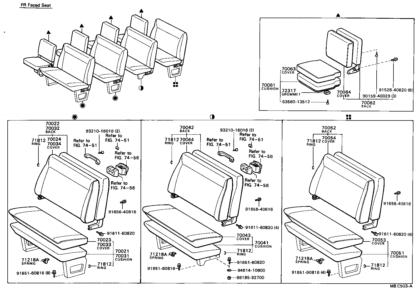 71072-95433 COVER ASSY, NO.1 SEAT CUSHION product image