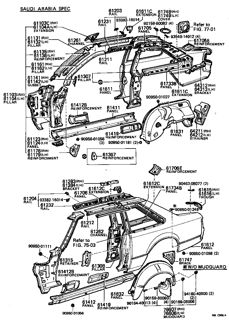 61022-14904 PILLAR SUB-ASSY, FRONT BODY, LH product image