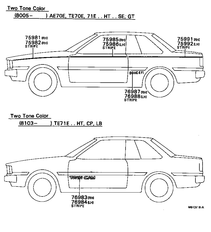 75995-13030 STRIPE, BACK DOOR product image