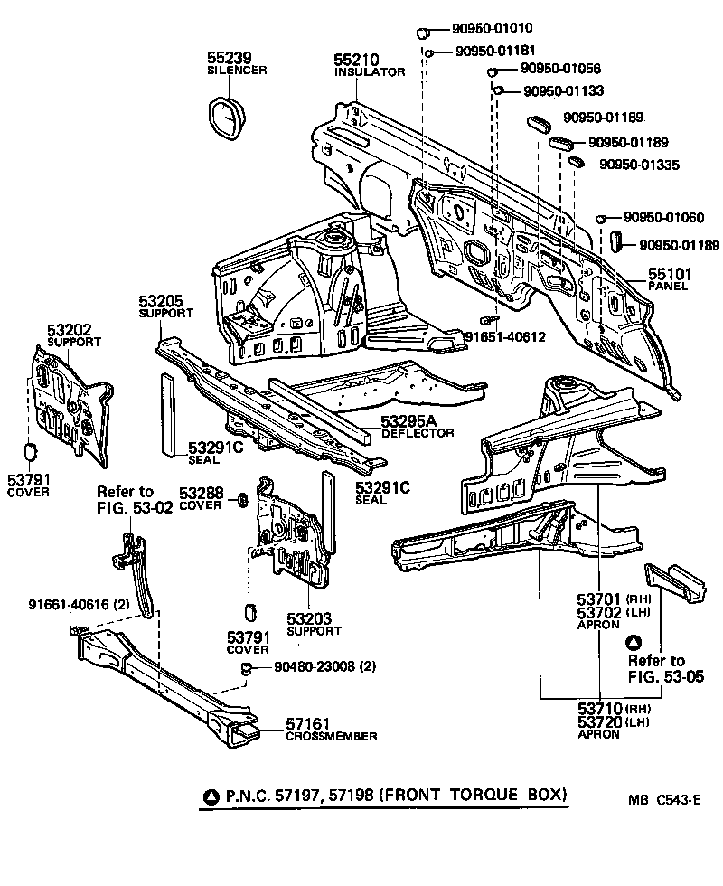 53701-14923 APRON SUB-ASSY, FRONT FENDER, RH product image
