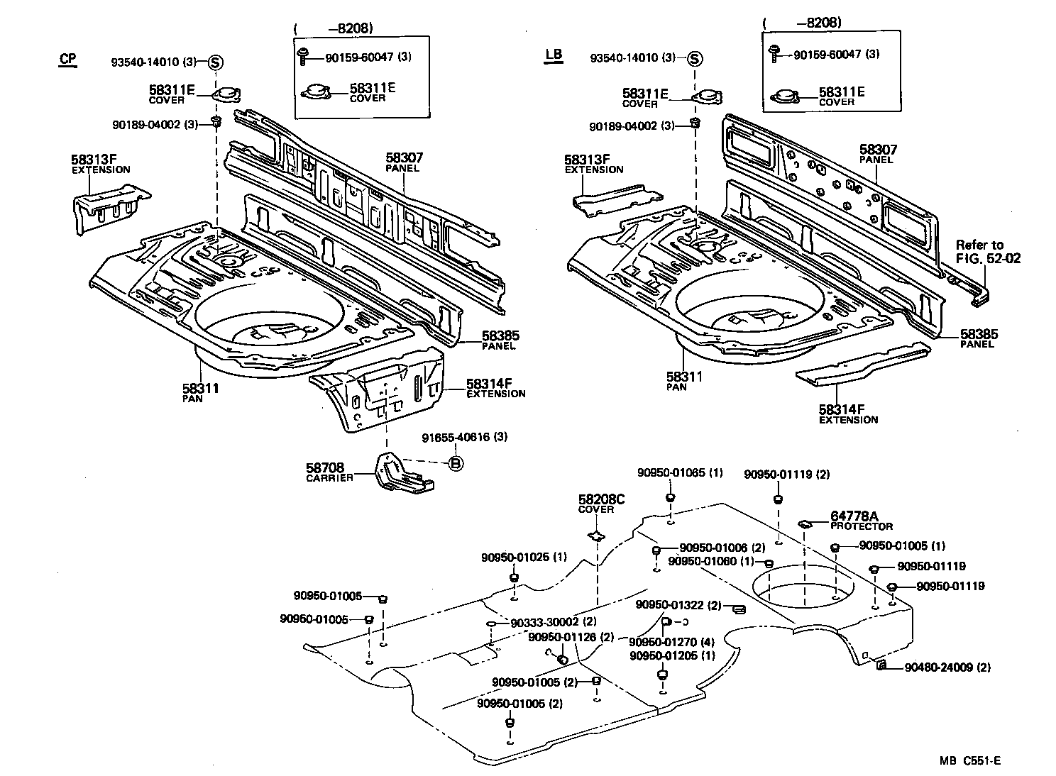 58015-14050 REINFORCEMENT, BELT ANCHOR TO FLOOR PAN, RH product image