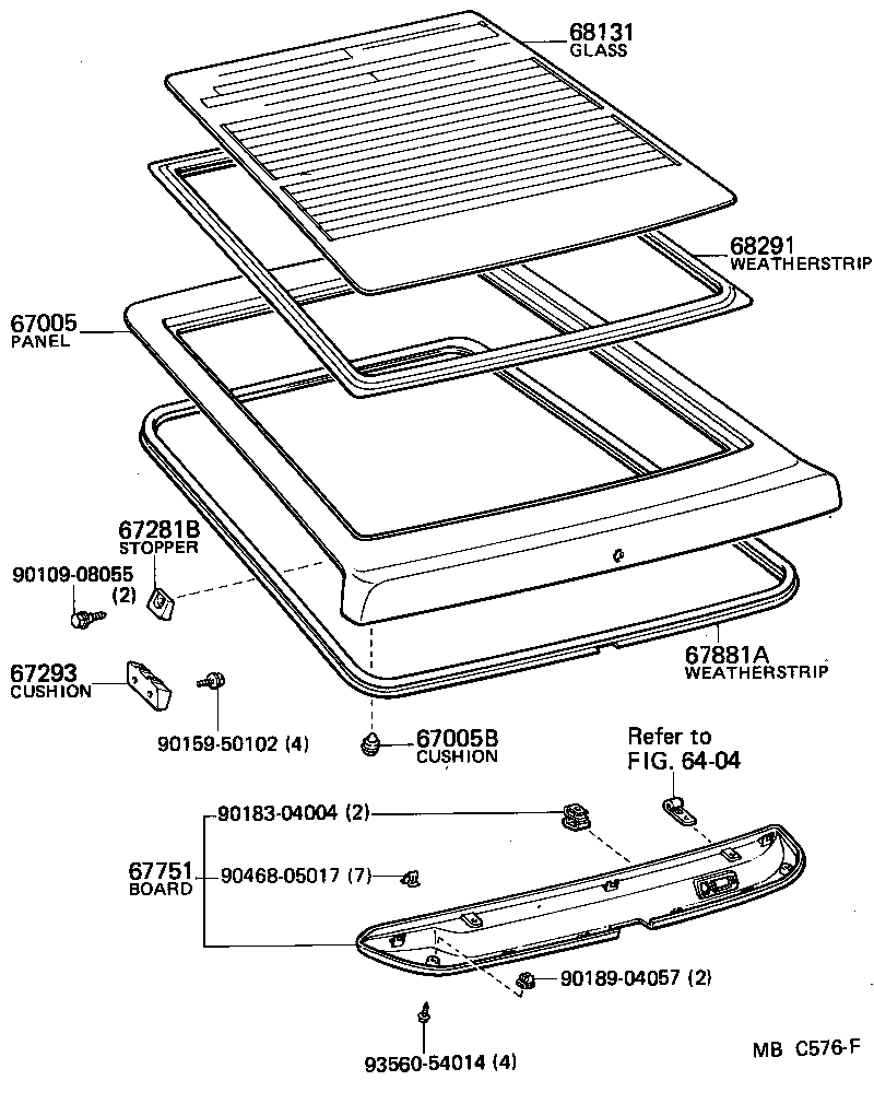 67005-14580 PANEL SUB-ASSY, BACK DOOR product image