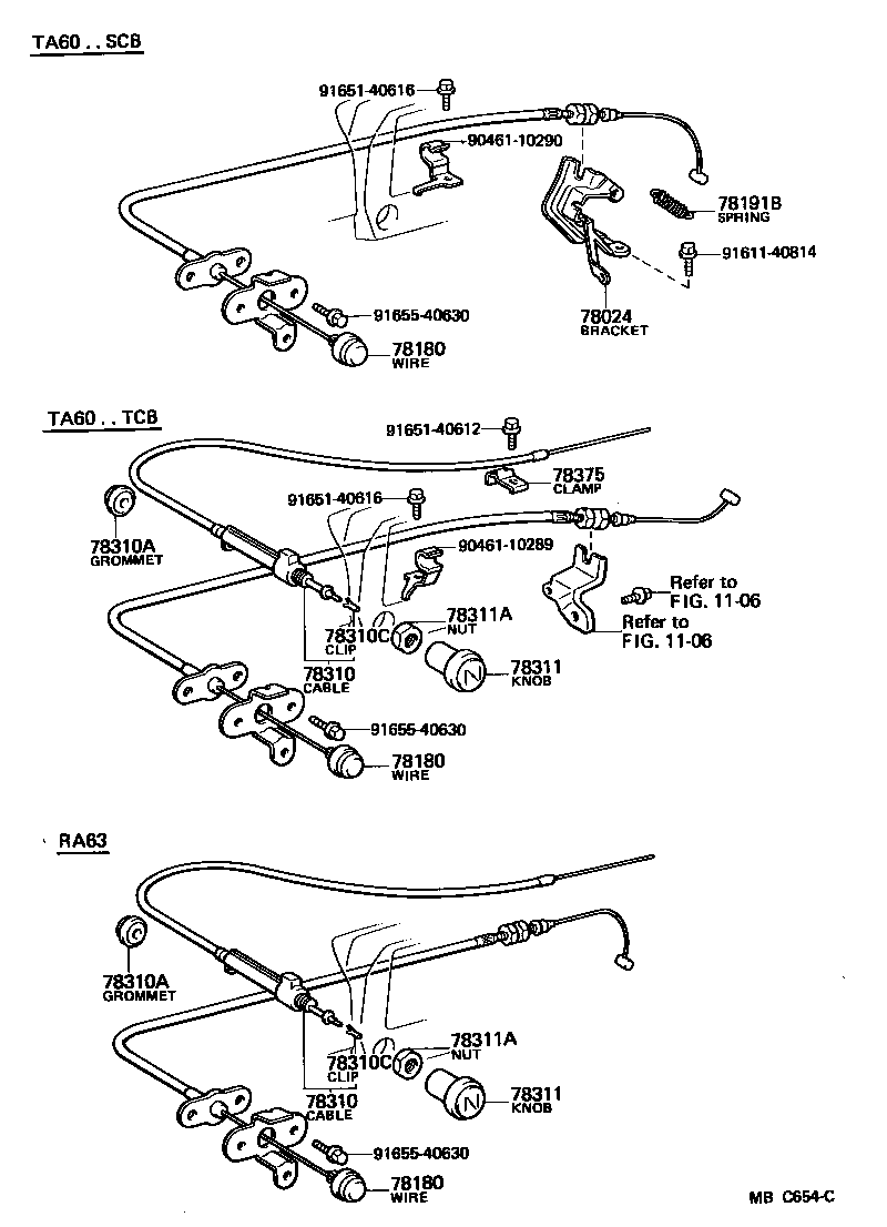78024-14040 BRACKET, ACCELERATOR CONTROL CABLE product image