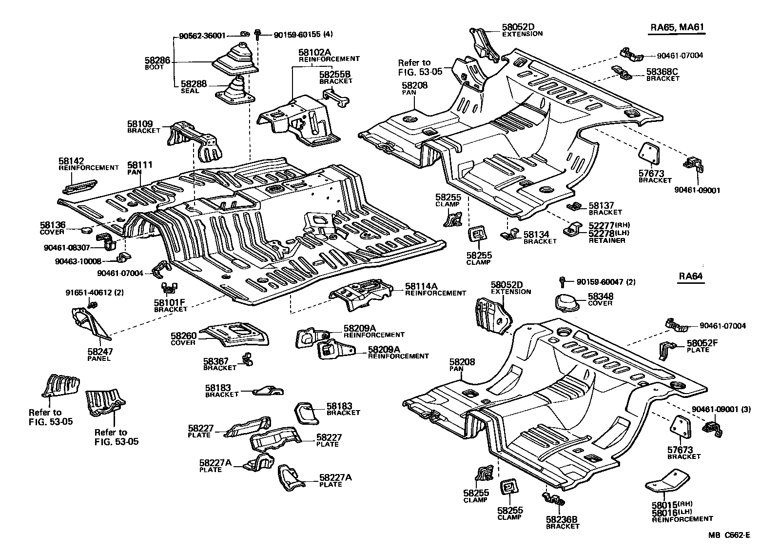 Toyota 58313-14140 EXTENSION, REAR FLOOR PAN TO QUARTER PANEL, RH
