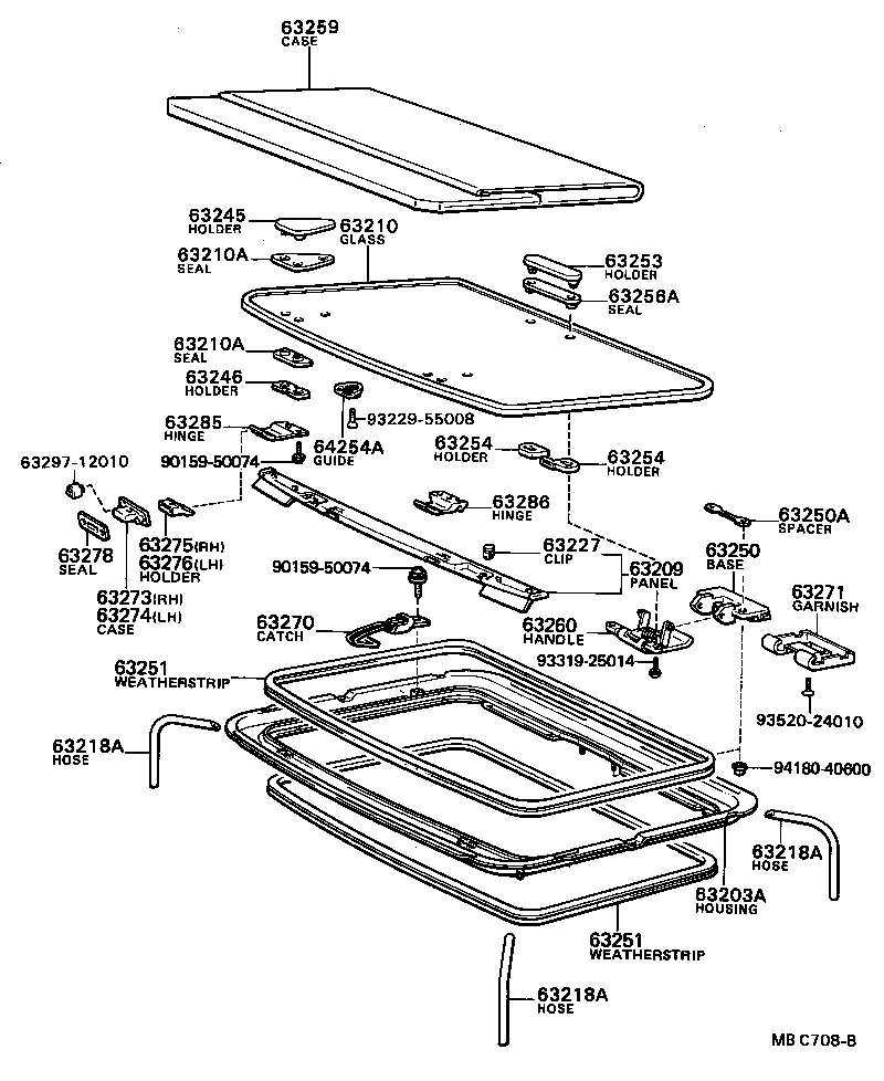 64801-12430 GLASS, BACK WINDOW product image