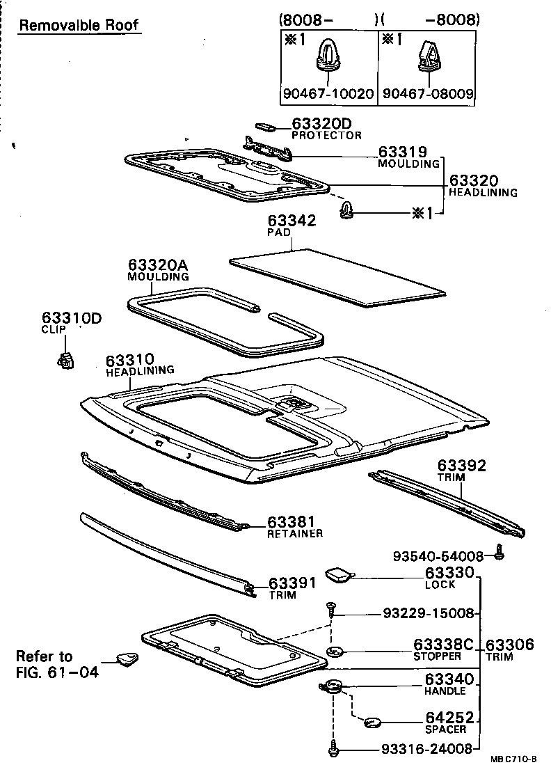 63306-12010 TRIM SUB-ASSY, SUNSHADE product image