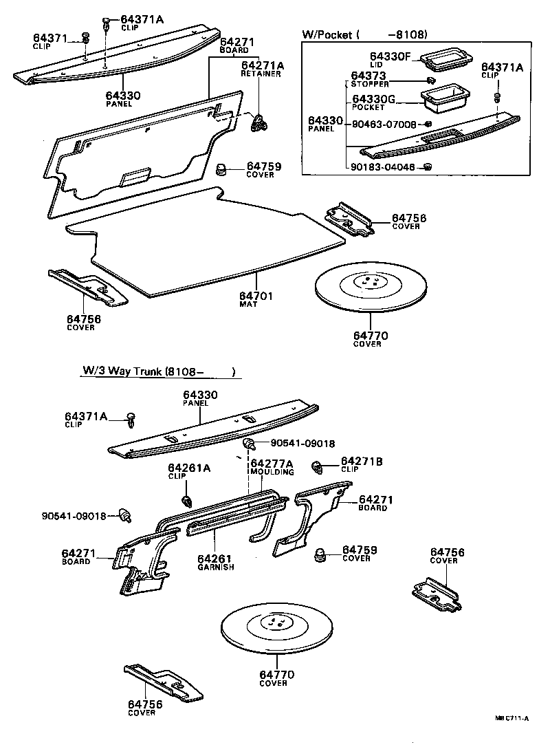 58774-12030 COVER, LUGGAGE COMPARTMENT SIDE product image