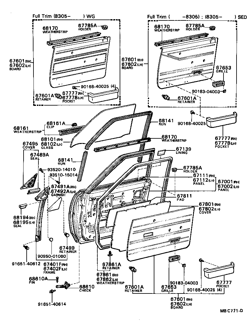 67002-12470 PANEL SUB-ASSY, FRONT DOOR, LH product image